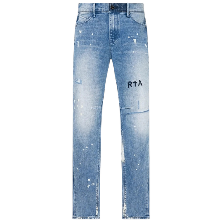 Distressed White Paint Clayton Skinny Jean