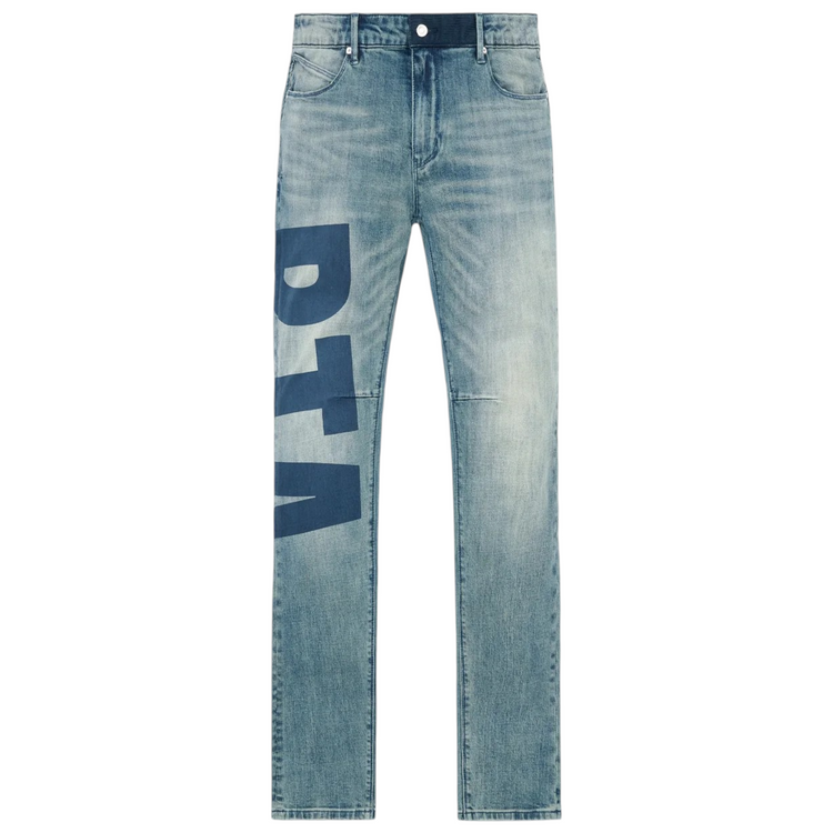 Bryant Mid Blue Side Logo Jean