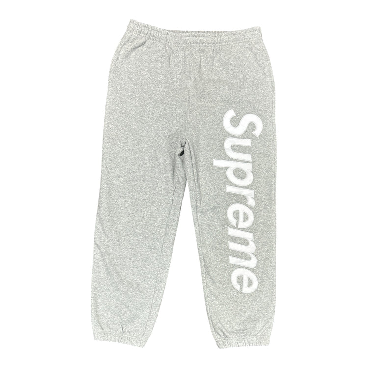 Satin Appliqué Sweatpant Grey