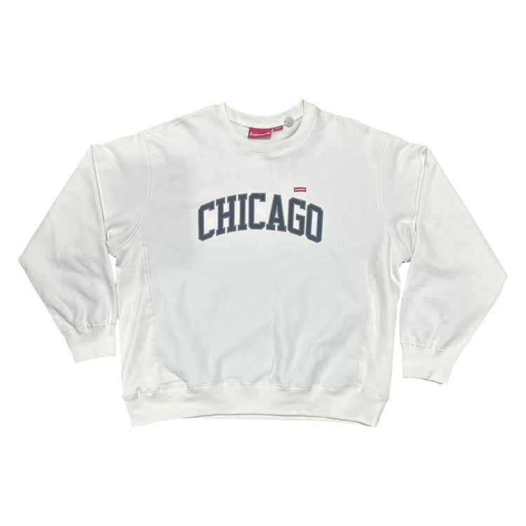 Chicago Shop Small Box Crewneck White