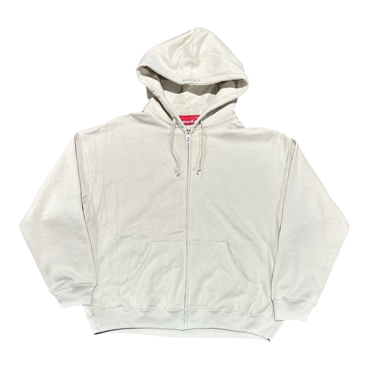 Supreme x Thrasher Zip Up Hoodie Stone