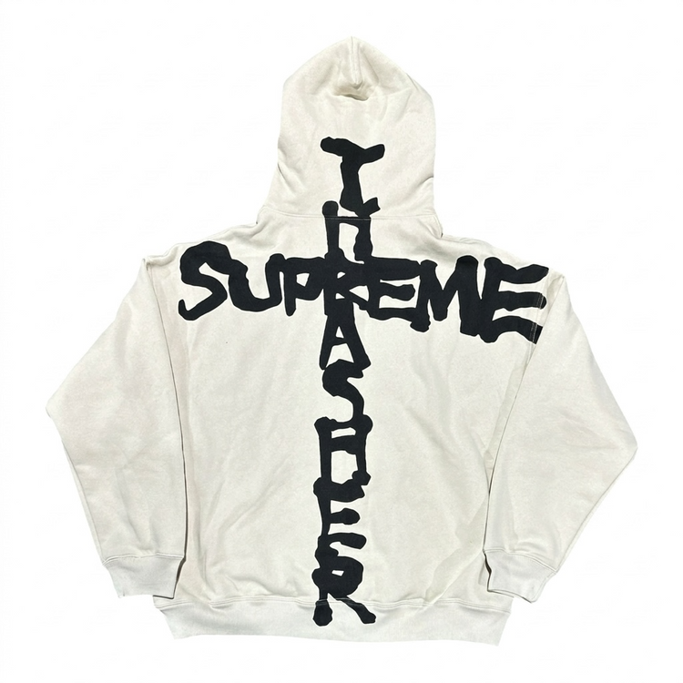 Supreme x Thrasher Zip Up Hoodie Stone