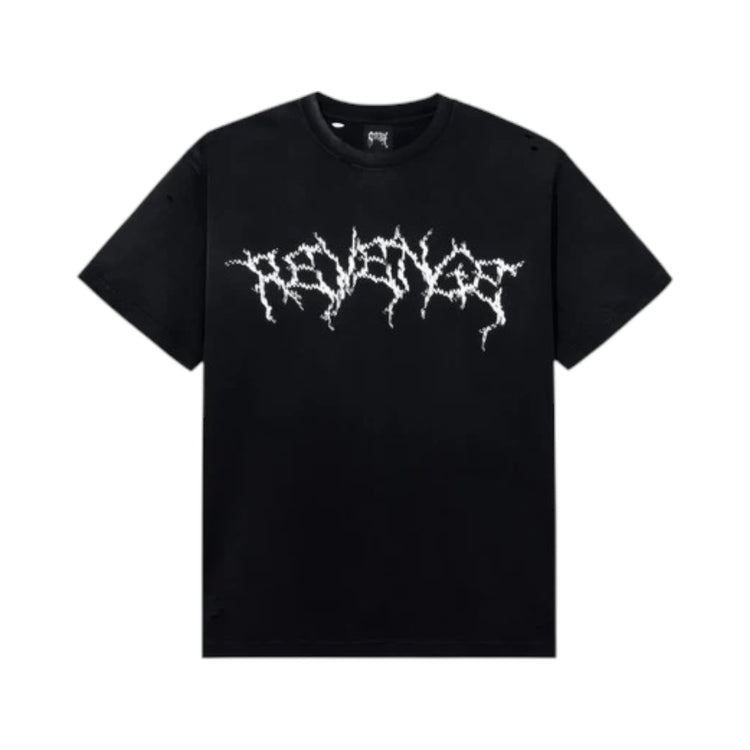 Kosuke Kawamura Flower Anarchy Treated Tee Black