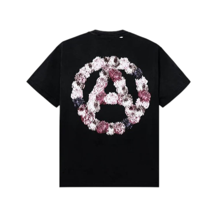 Kosuke Kawamura Flower Anarchy Treated Tee Black