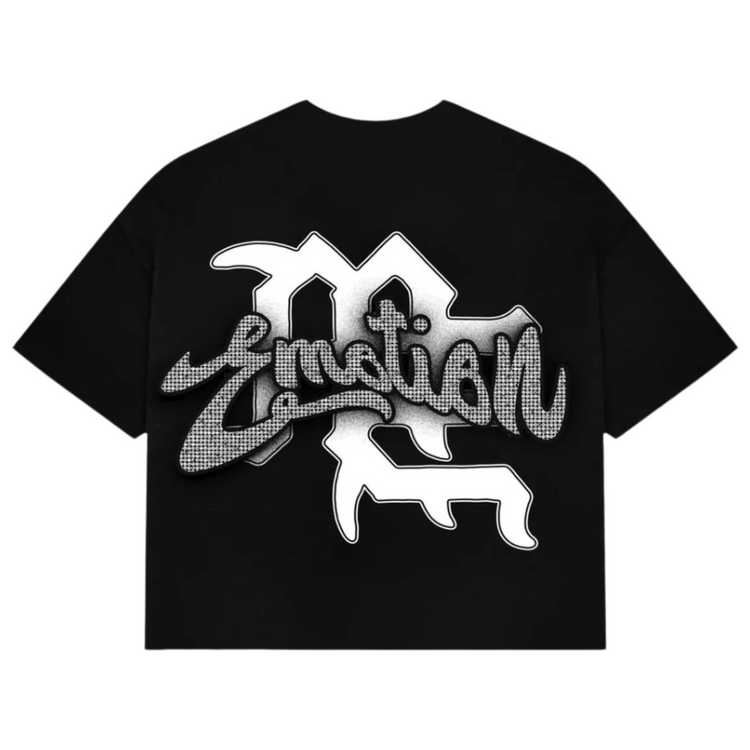 Cupid Rhinestone Tee Black