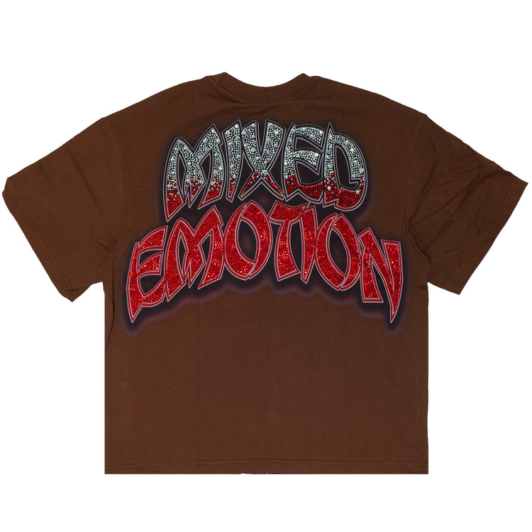 Brown Apocalypse Graphic Tee Brown Back View at Urban Styles