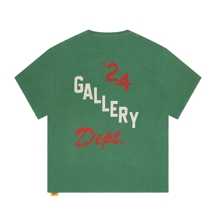 Arena Logo Print Cotton Jersey Tee Vintage Forest