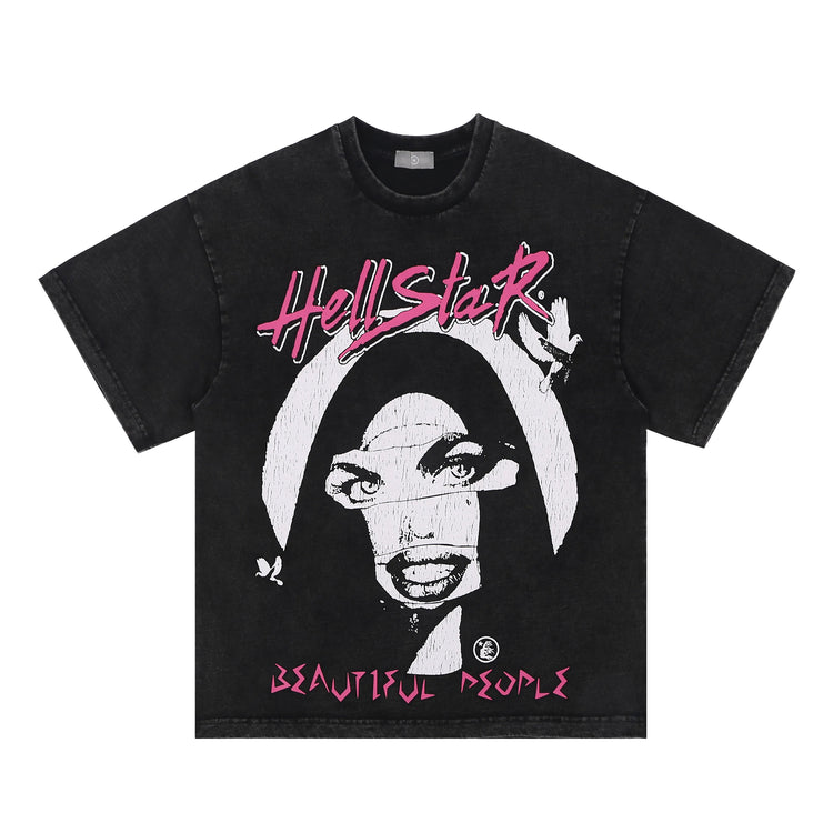 Hellstar Beautiful People Tee Front View at Urban Styles