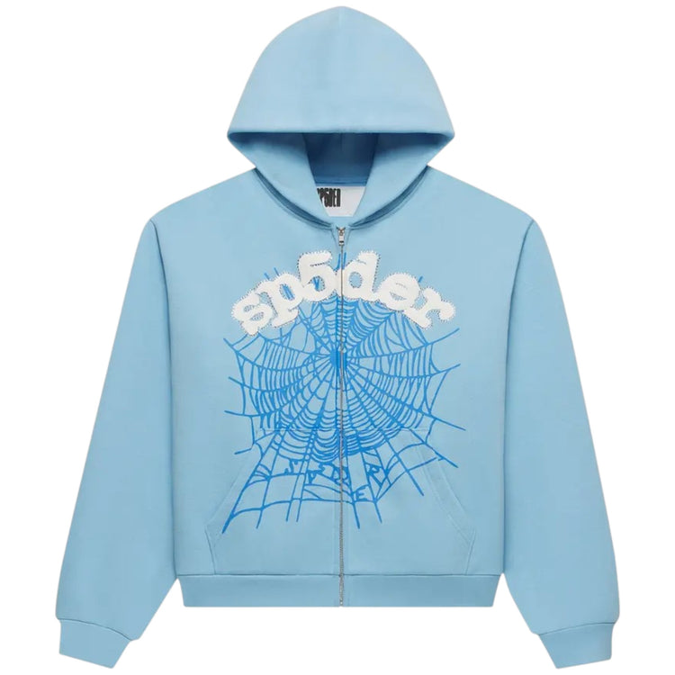 OG Web Zip Up Hoodie Sky Blue
