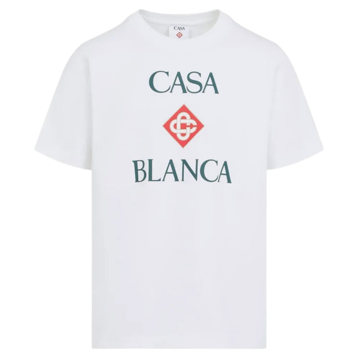 Casablanca Stacked Logo T-Shirt White