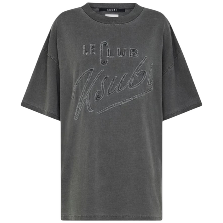 Le Club Boyfriend Tee SS Charcoal