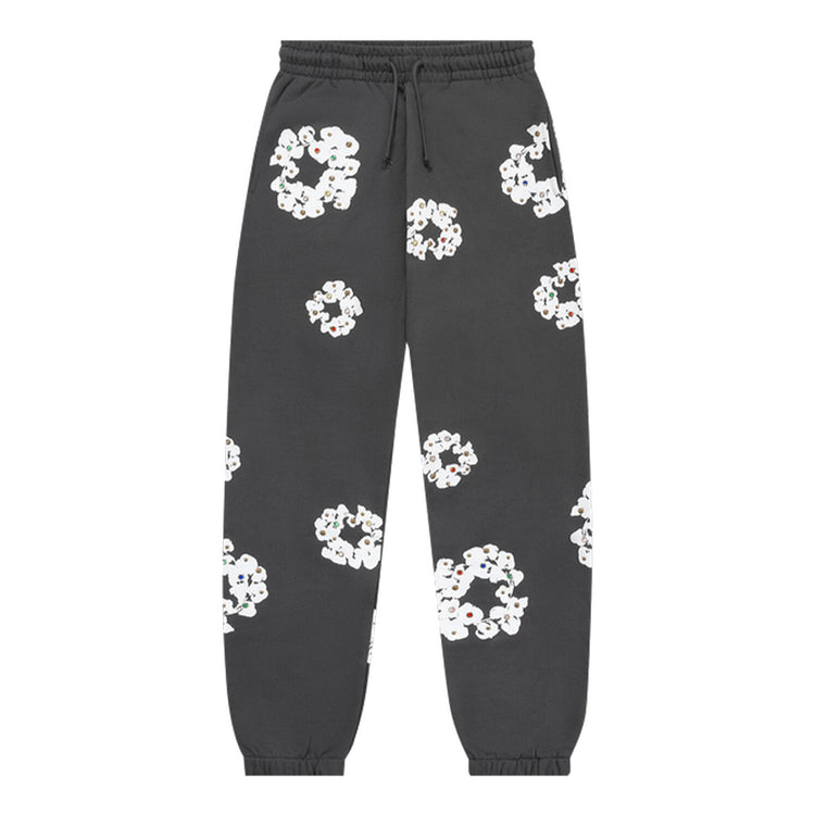 Rhinestone Graphic Sweatpants Grey at Urban Styles